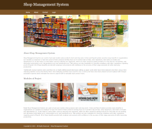 Shop Management System Report Synopsis Source Code