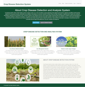 Crop Disease Detection System Report Synopsis Source Code