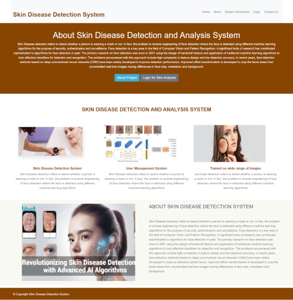 Skin Disease Detection System Report Synopsis Source Code