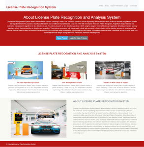 License Plate Recognition System Report Synopsis Source Code