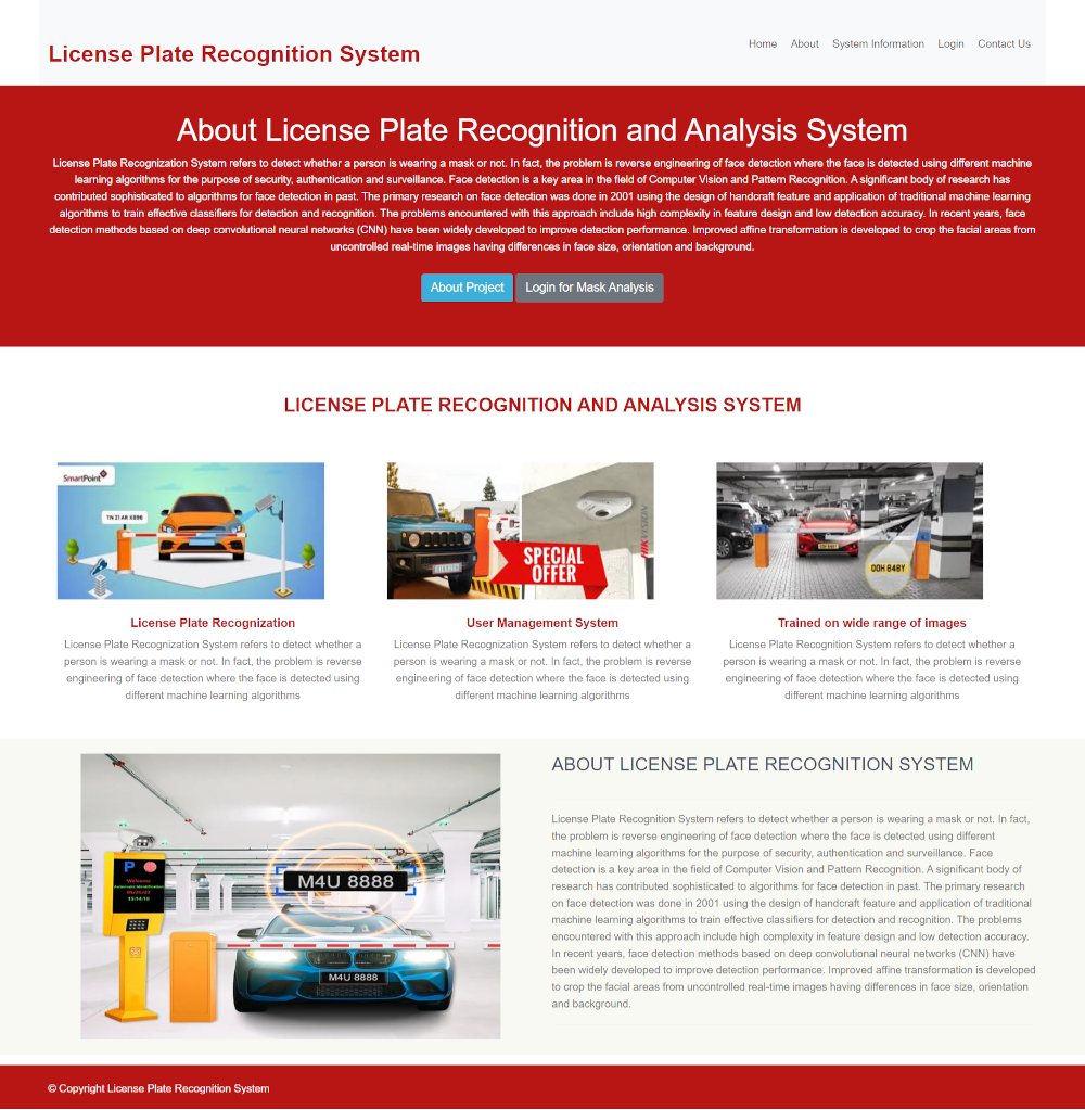 License Plate Recognition System- Python Machine Learning AI Project