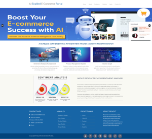 AI Enabled E-Commerce Portal with Sentiment Analysis and Recommendation System Report Synopsis Source Code