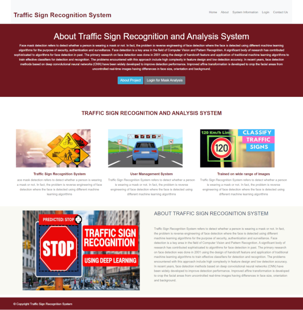 Traffic Sign Recognition System Report Synopsis Source Code