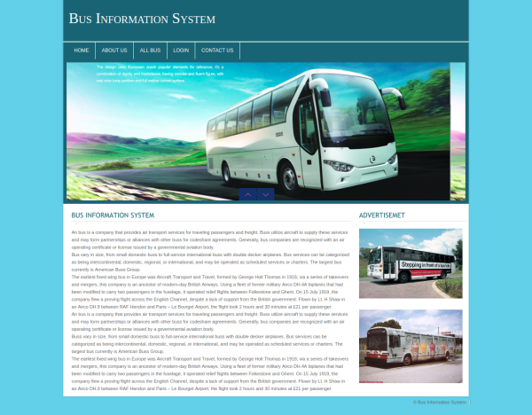 Bus Information System Report Synopsis Source Code