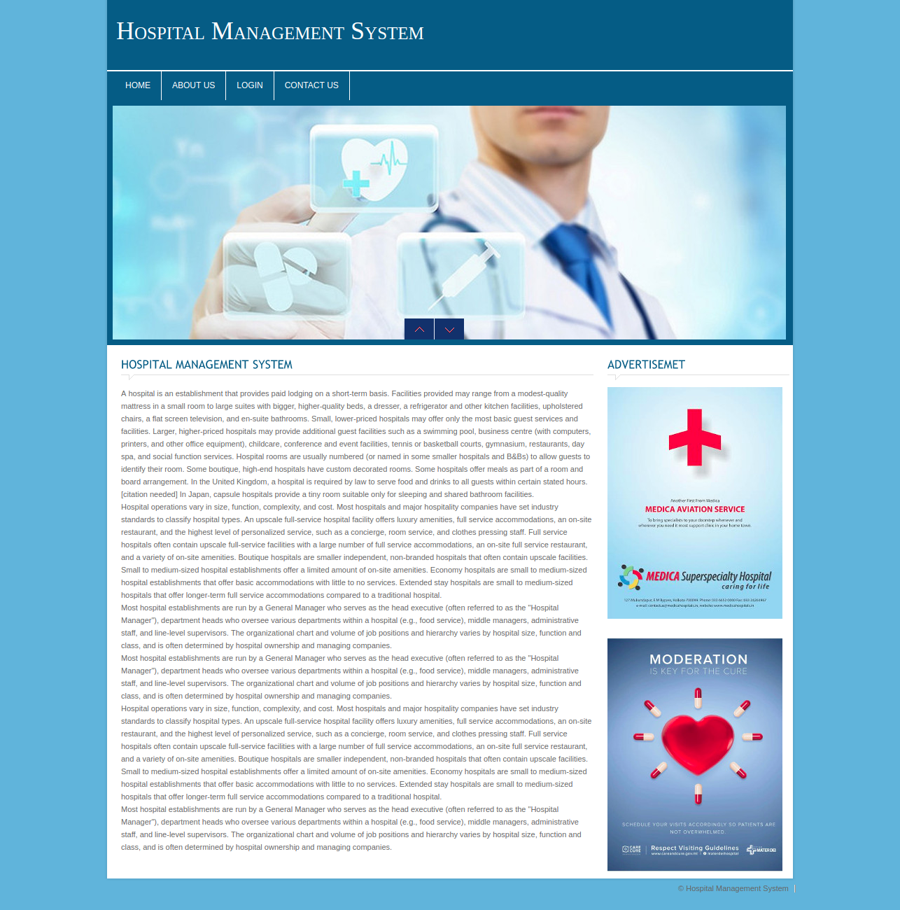 Hospital Management System- PHP Web Development Mini Project