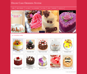 Online Cake Ordering System Report Synopsis Source Code