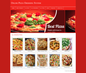 Online Pizza Ordering System Report Synopsis Source Code