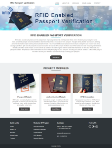 RFID Enabled Passport Verification Report Synopsis Source Code