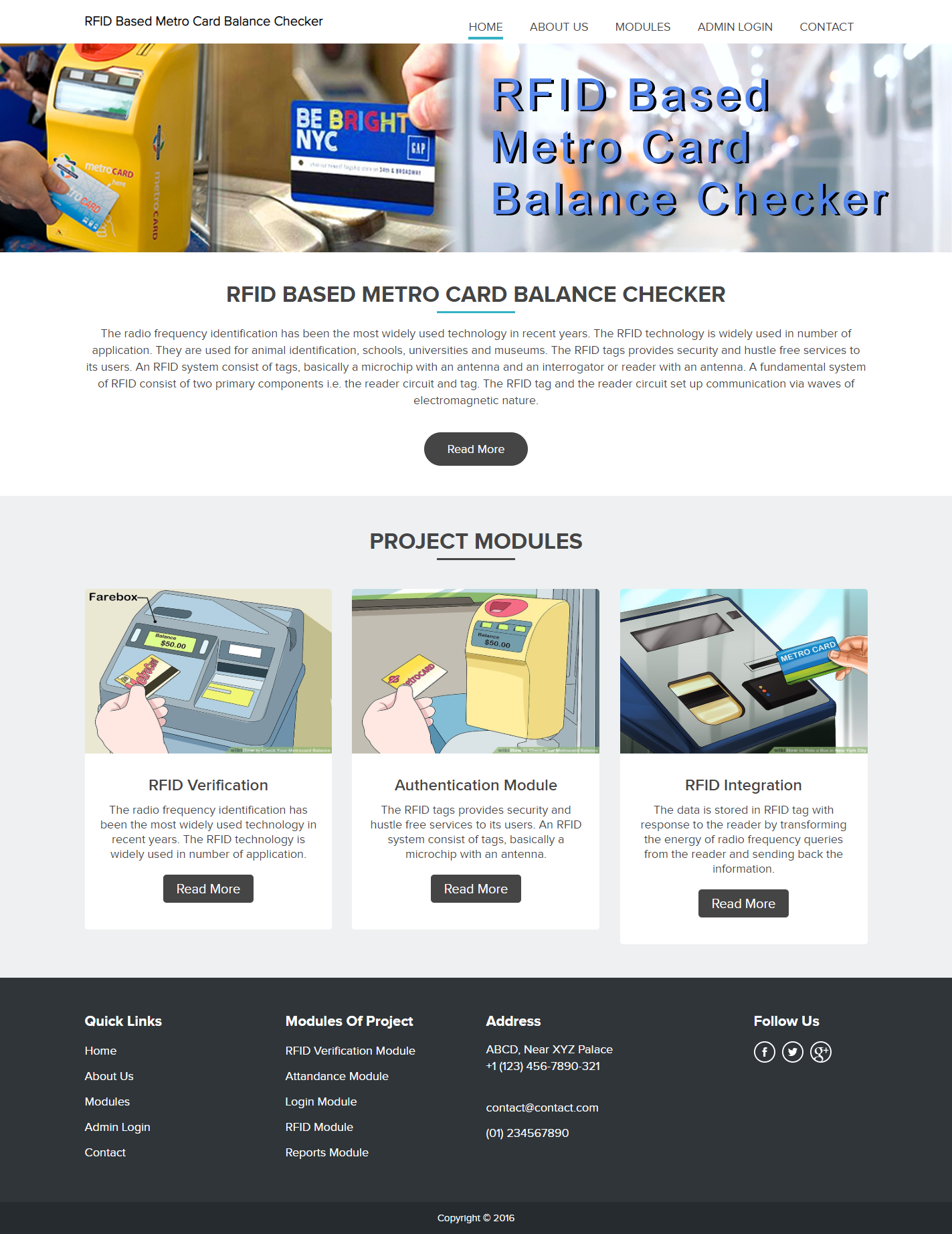 RFID Based Metro Card Balance Checker