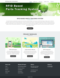 RFID Based Parts Tracking System Report Synopsis Source Code