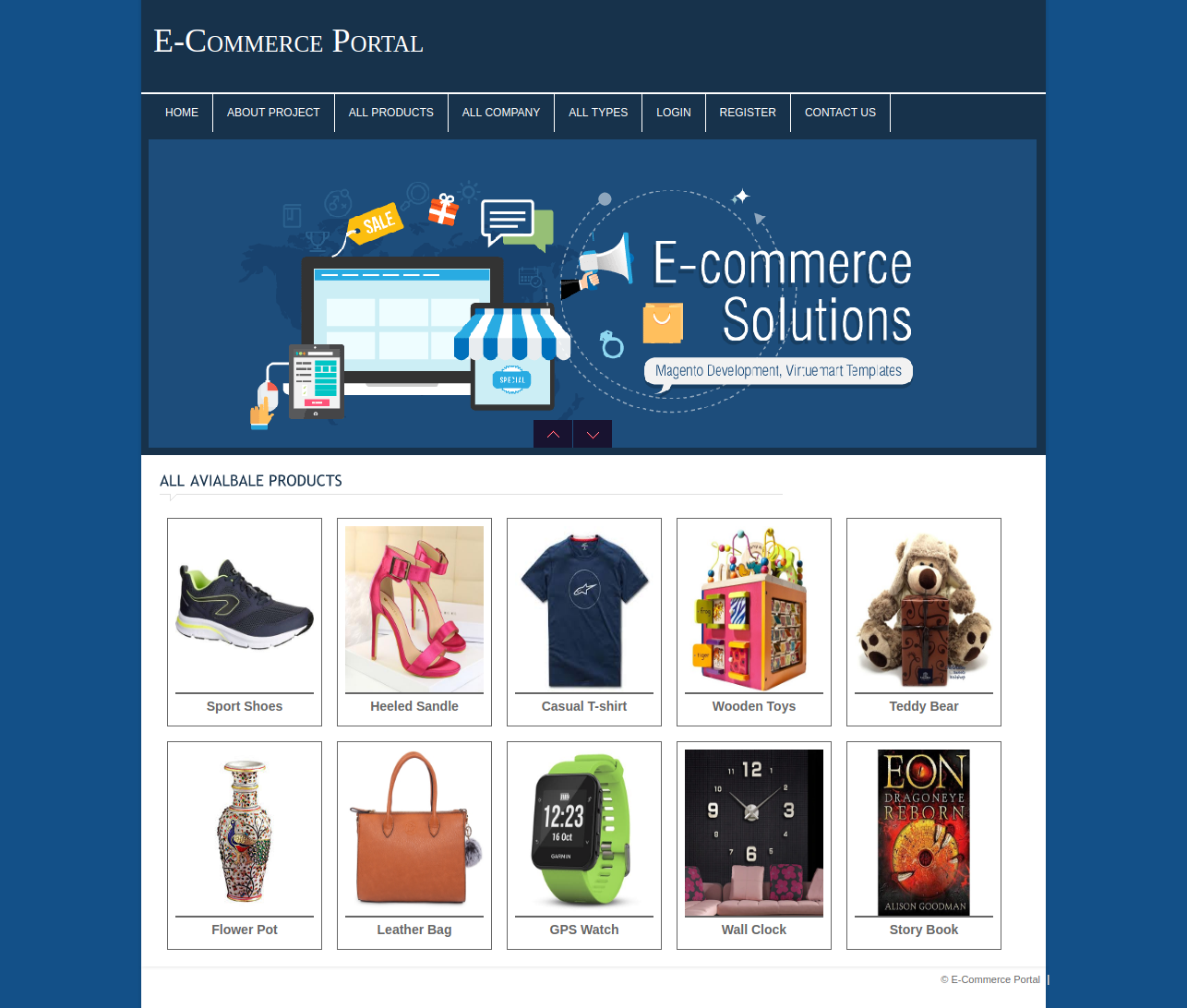 E-Commerce Portal- PHP Web Development Mini Project