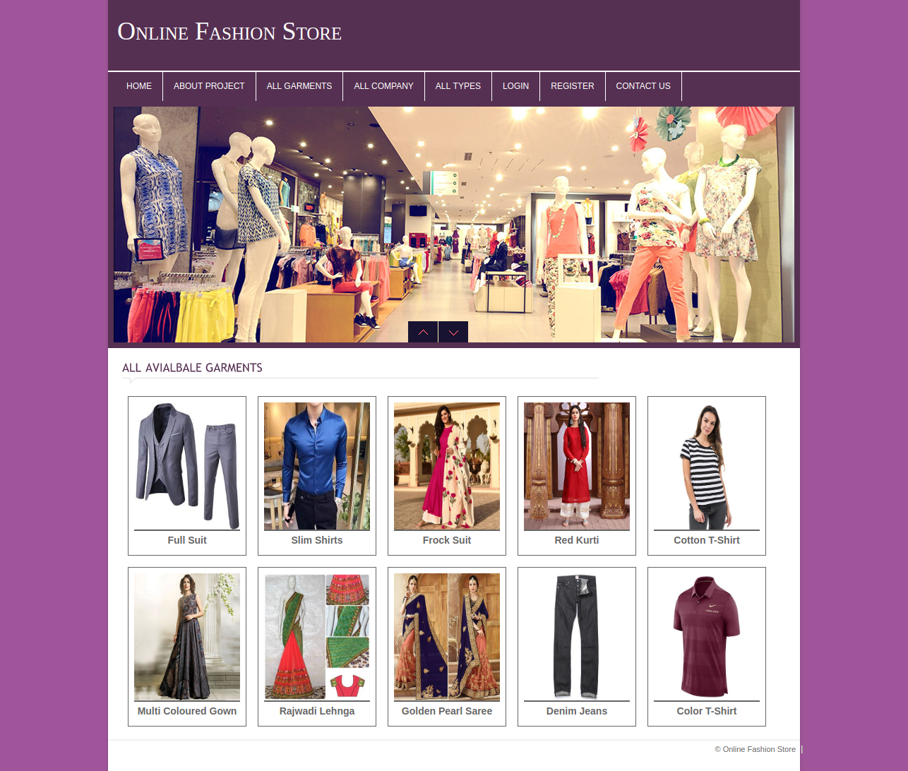 Online Fashion Store- PHP Web Development Project