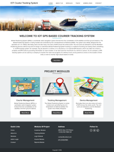 IOT Project on Courier Tracking System Using GPS Report Synopsis Source Code