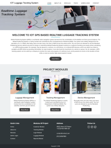 IOT Project on Luggage Tracking System Using GPS Report Synopsis Source Code