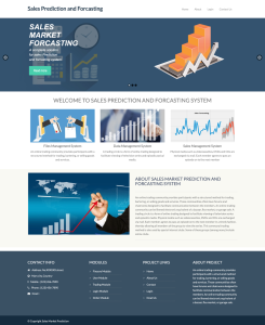 Sales Forecasting Prediction System Report Synopsis Source Code