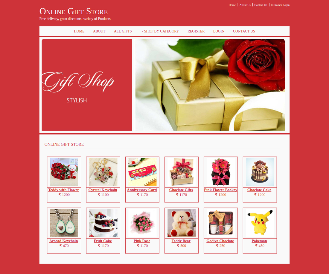 Online Gift Store- Java NetBeans MySQL Mini Project