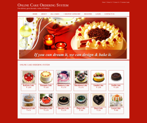 Online Cake Ordering System Report Synopsis Source Code