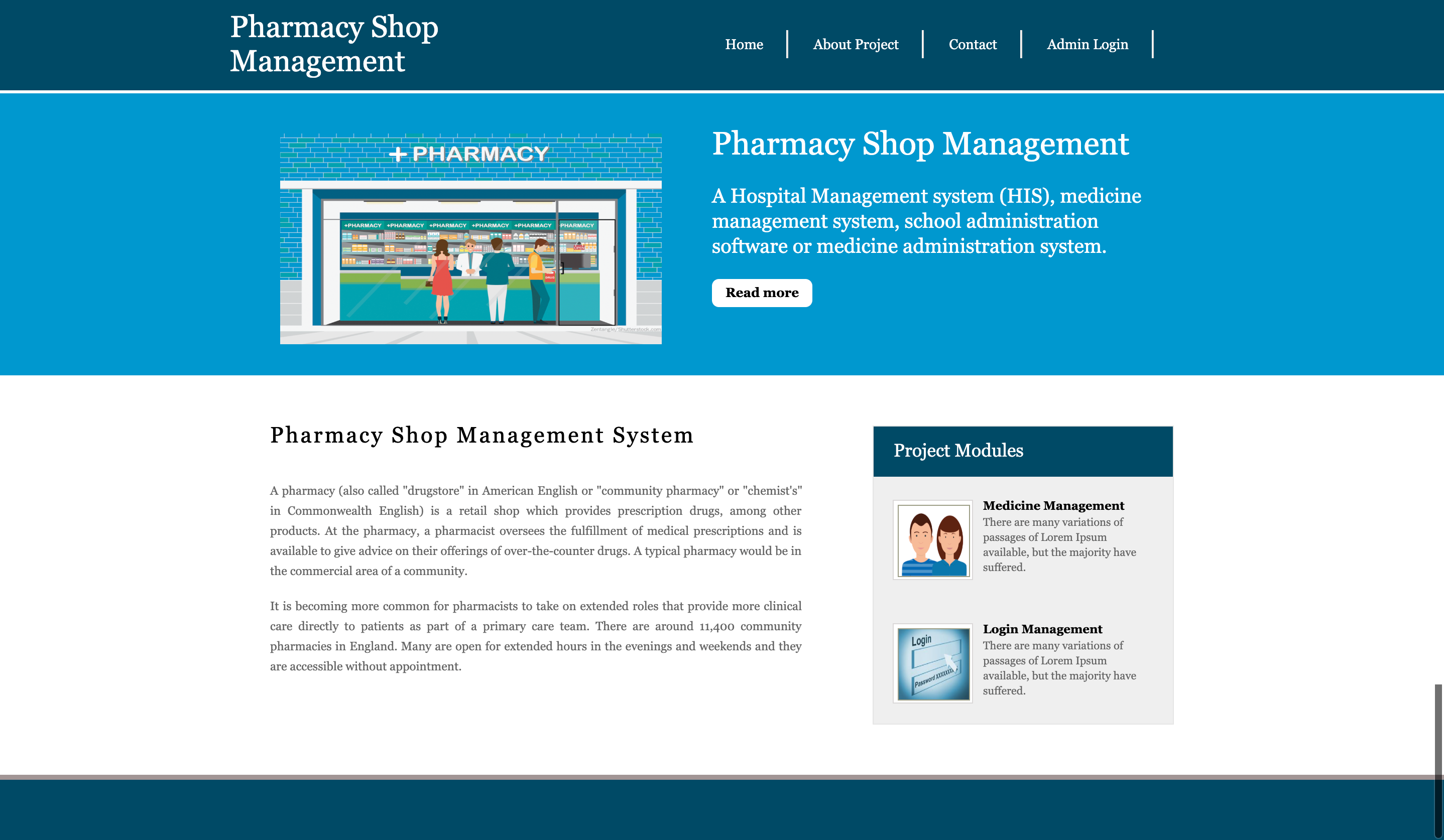 Pharmacy Shop Management System- Python Django Mini Project