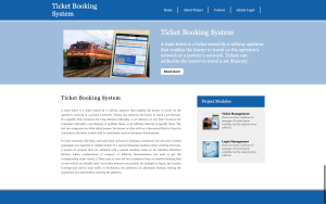 Train Ticket Booking System Report Synopsis Source Code