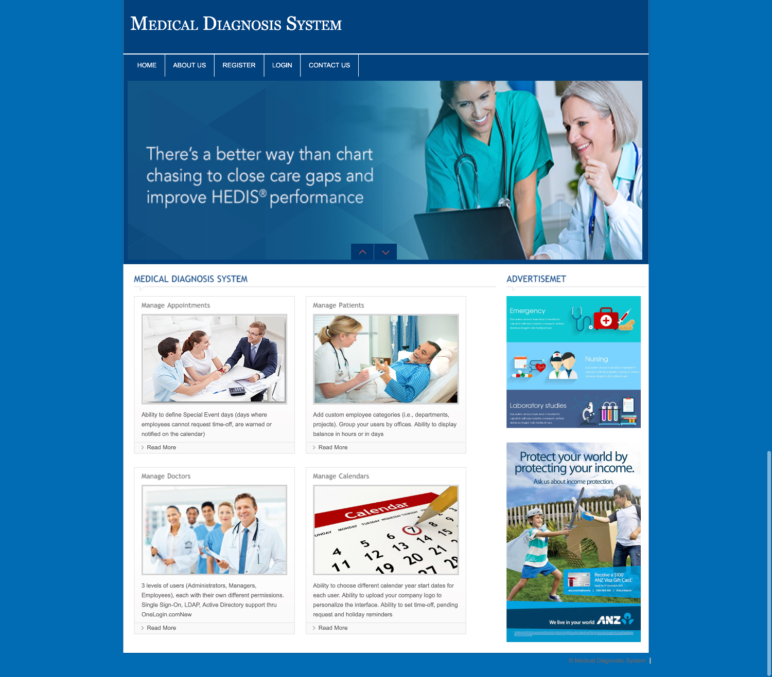 Medical Diagnosis System- PHP Web Development Project