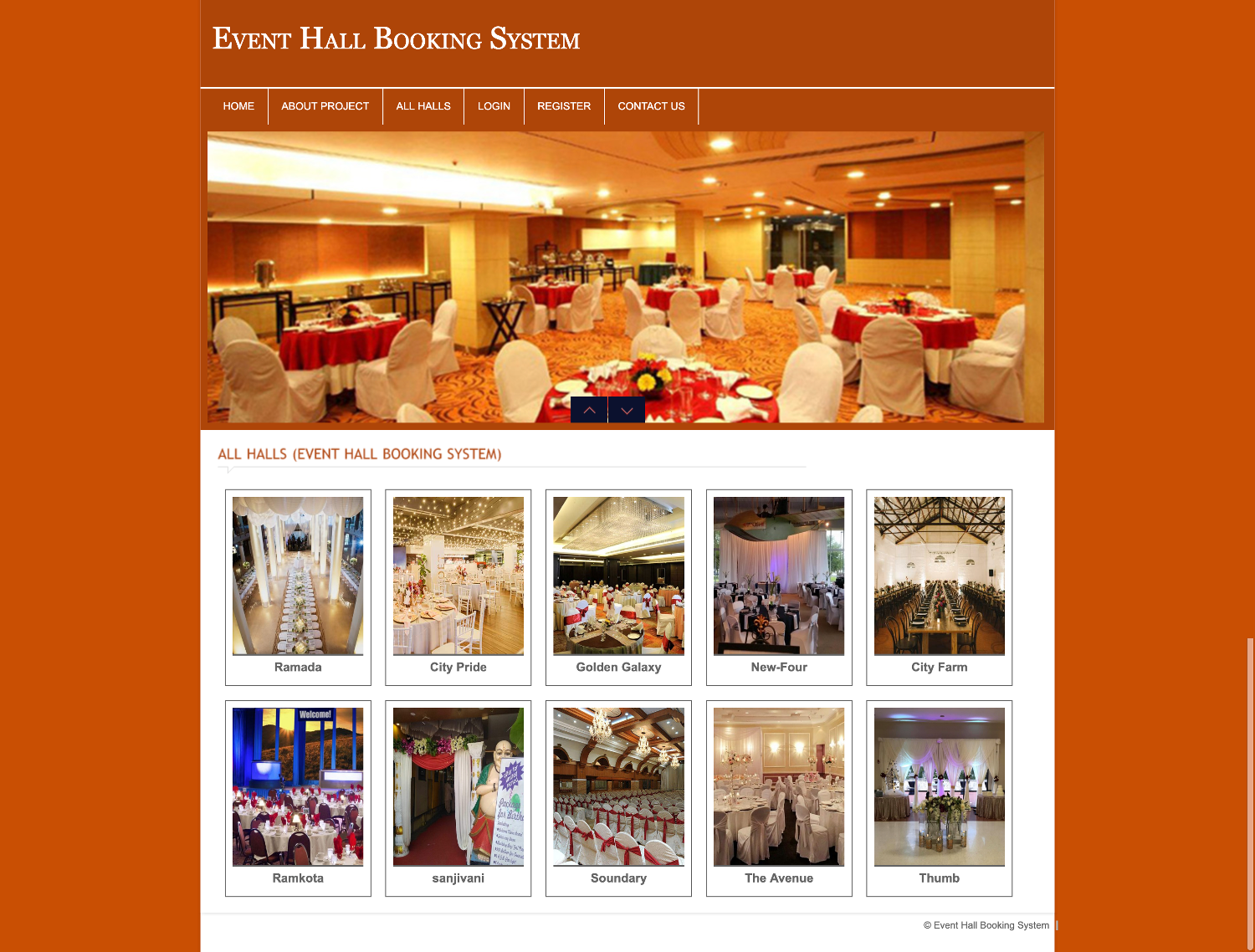 Event Hall Booking System- PHP Web Development Mini Project