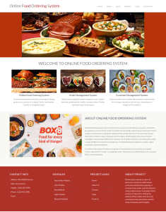 Online Food Ordering System Report Synopsis Source Code