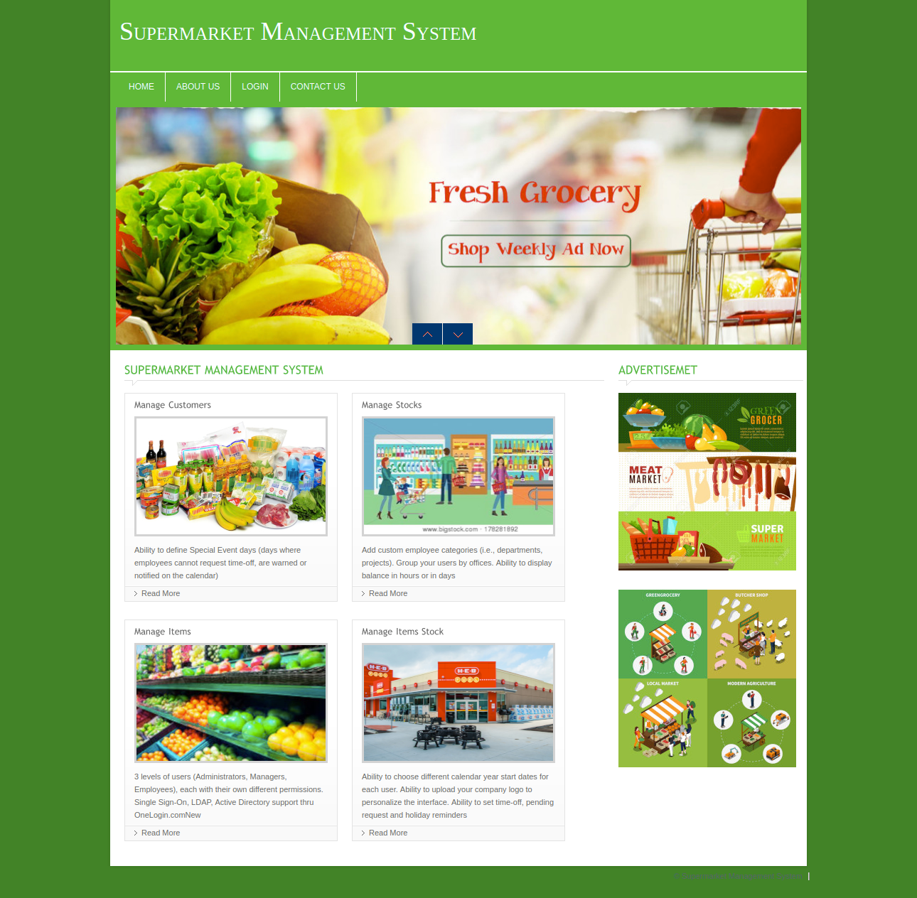 Supermarket Management System- PHP Web Development Project