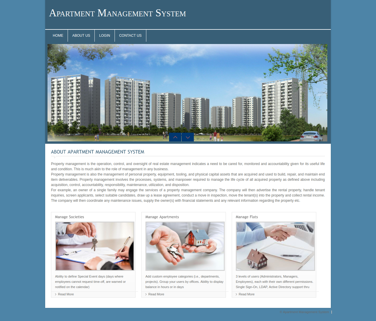 Apartment Management System- PHP Web Development Project