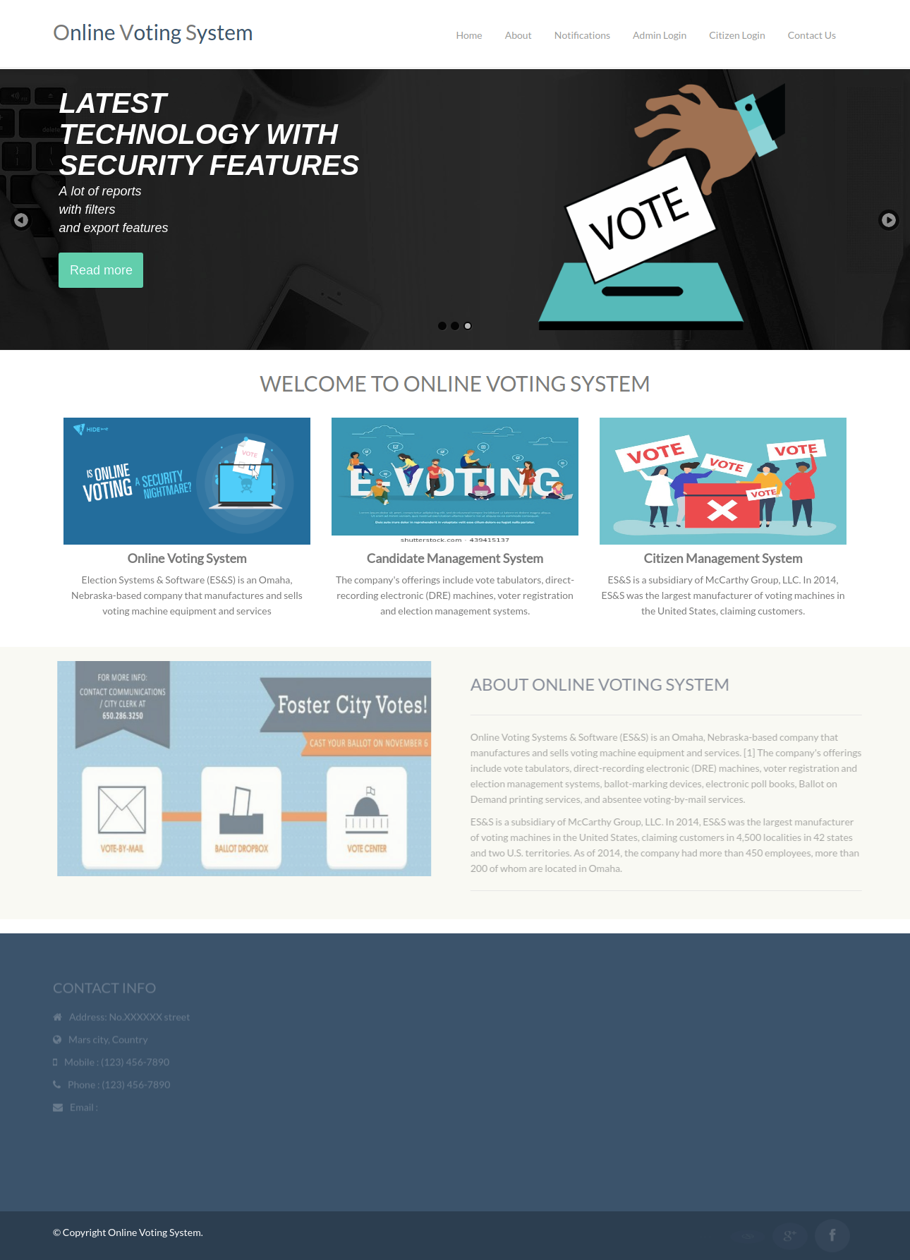 Online Voting System- PHP Web Development Project