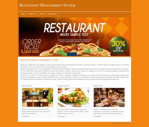 Restaurant Management System Report Synopsis Source Code