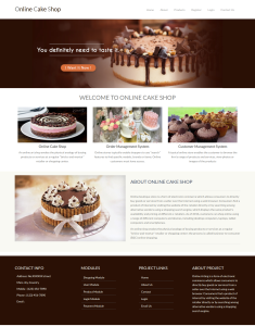 Online Cake Shop Report Synopsis Source Code