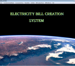 Electricity Billing System Report Synopsis Source Code