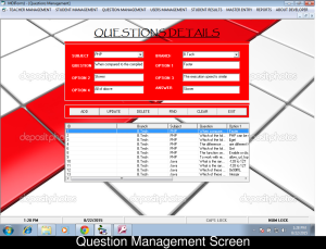 Examination Management System Report Synopsis Source Code