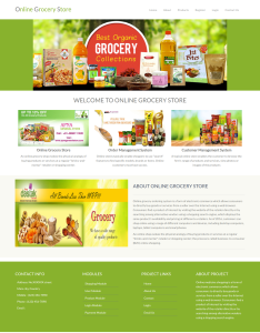 Online Grocery Store Report Synopsis Source Code