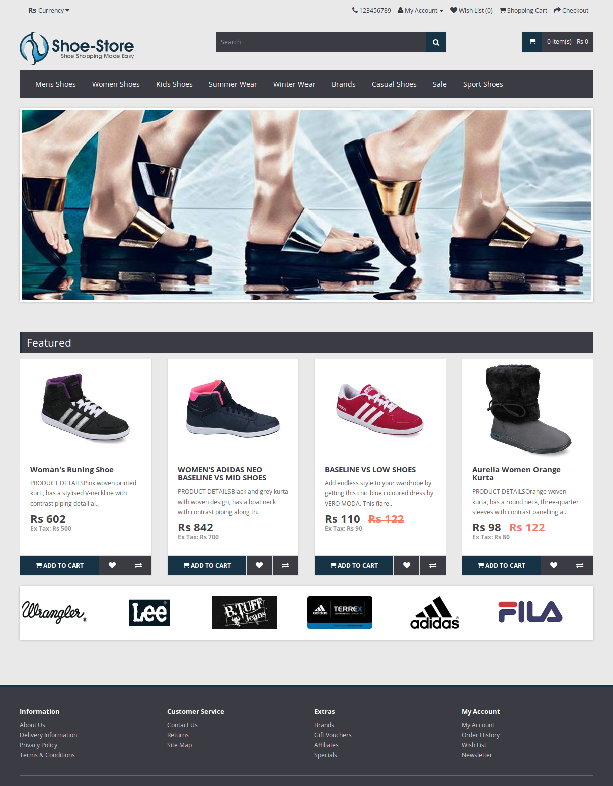 Online Shoe Store- PHP Web Development Project