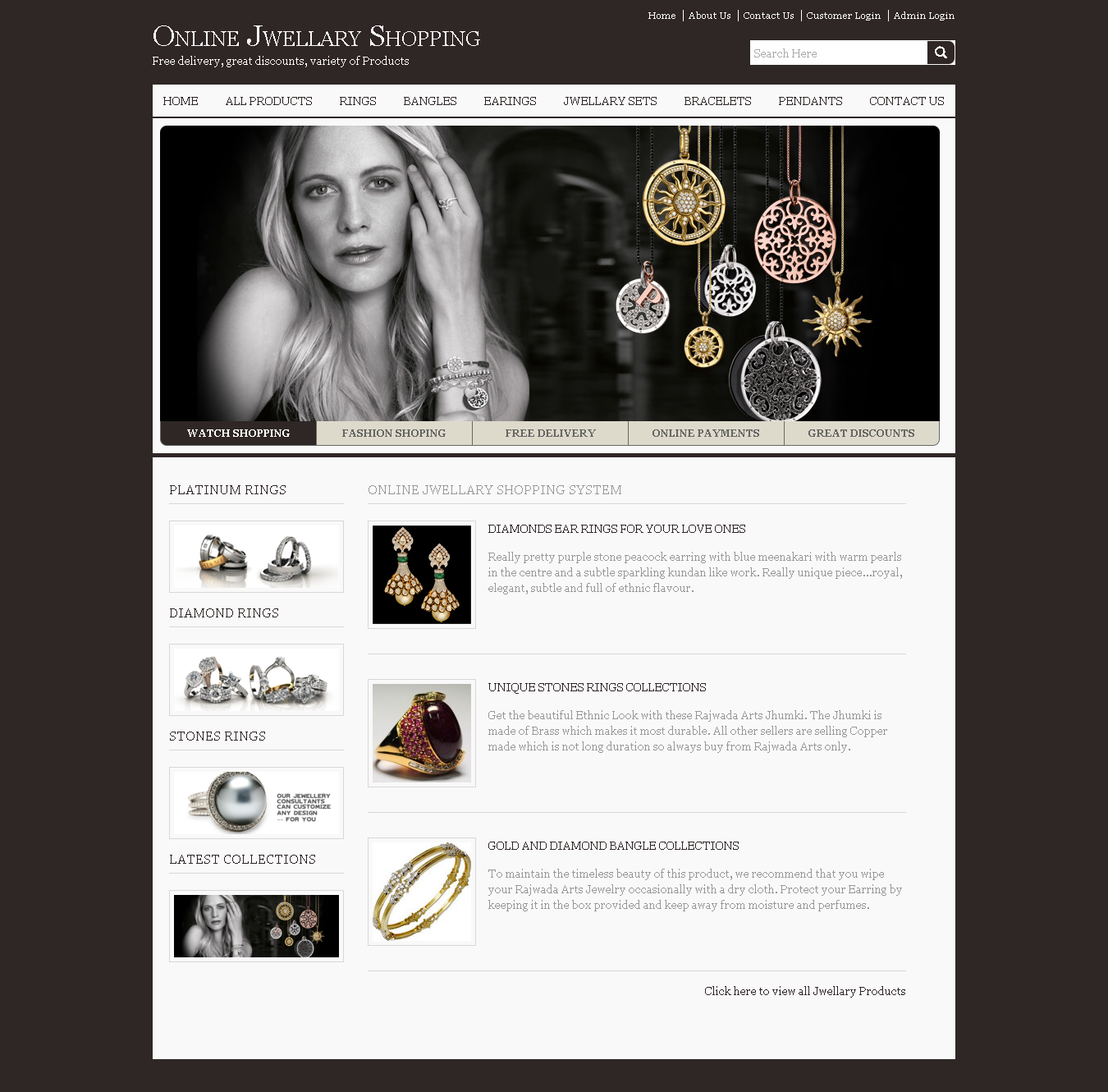 Online Jewellery Shopping- Java NetBeans MySQL Project