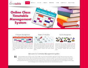 Timetable Management System Report Synopsis Source Code