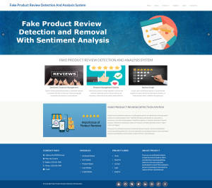 Fake Product Review Detection and Sentiment Analysis Report Synopsis Source Code