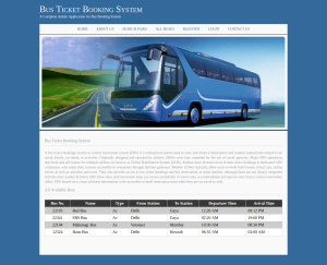 Bus Ticket Booking System Report Synopsis Source Code