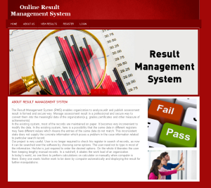 Result Management System Report Synopsis Source Code