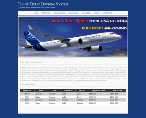 Flight Ticket Booking System Report Synopsis Source Code