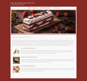 Cake Shop Management System Report Synopsis Source Code