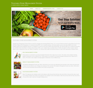 Vegetable Store Management System Report Synopsis Source Code