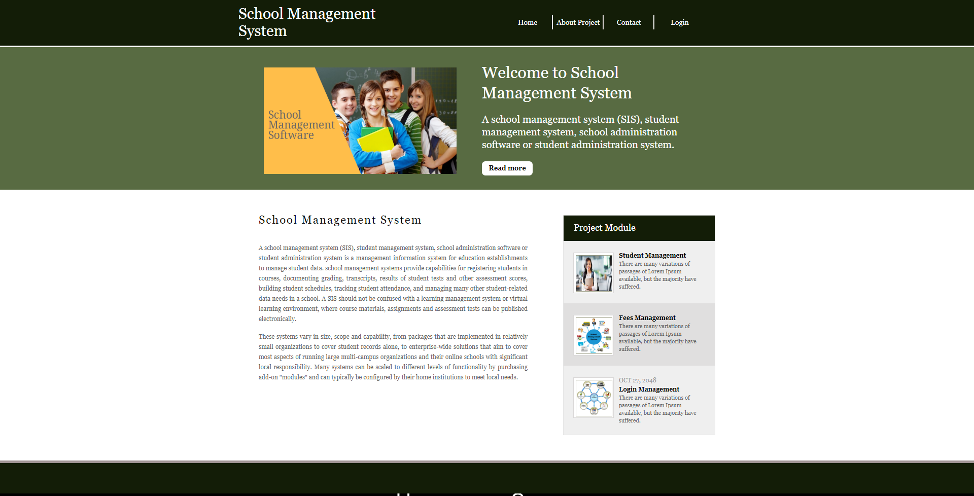 School Management System- Python Django Project