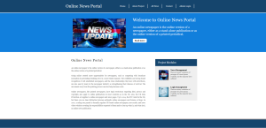 Online News Portal Report Synopsis Source Code