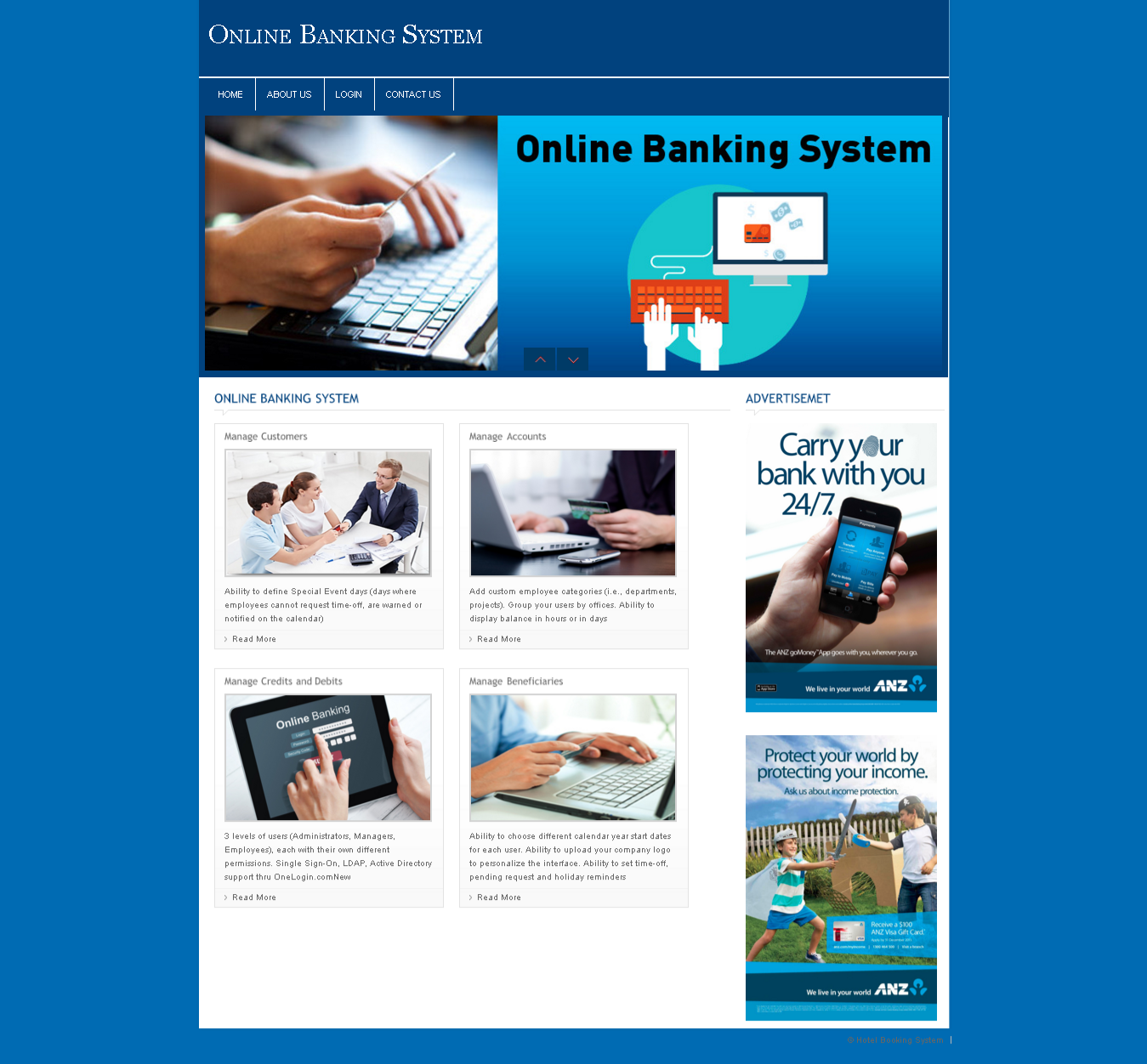 Online Banking System- PHP Web Development Project