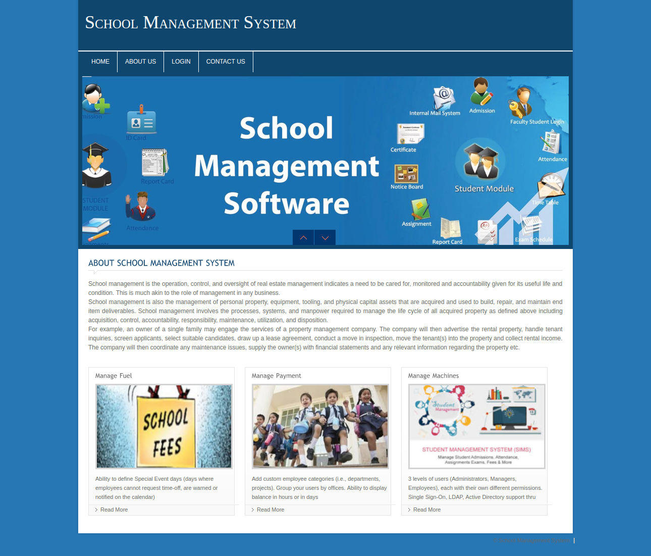 School Management System- PHP Web Development Mini Project