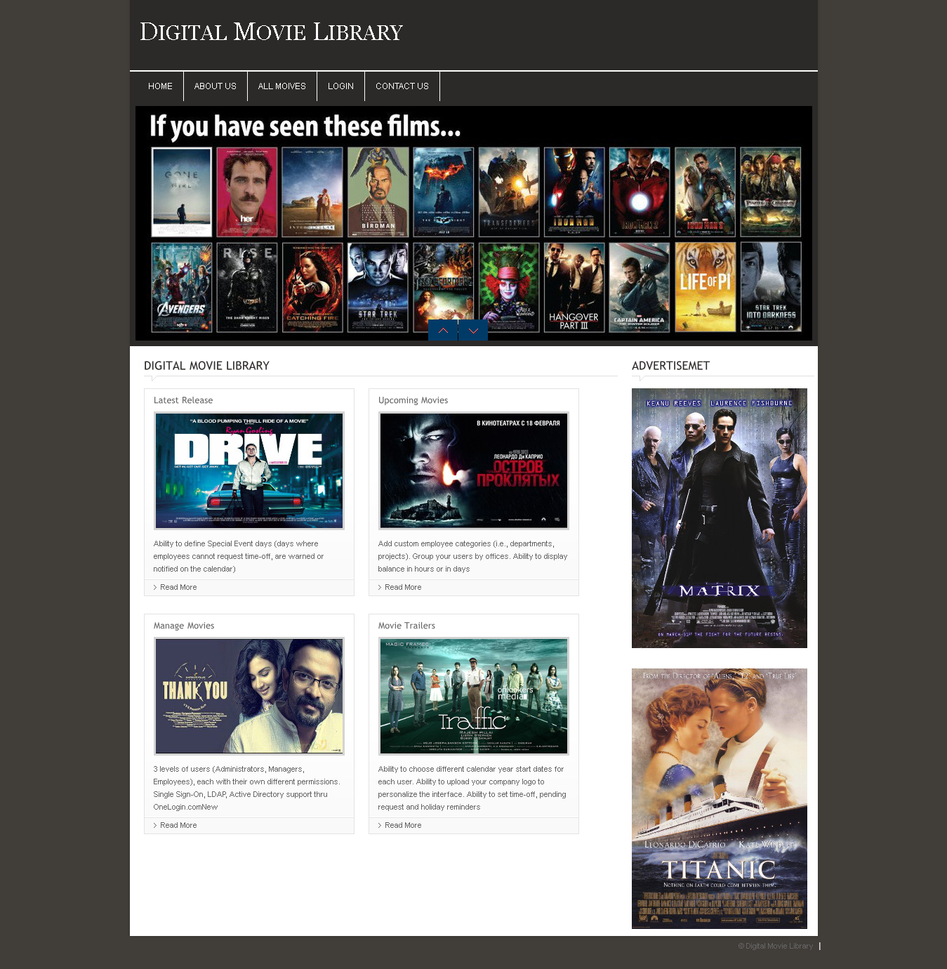 Digital Movie Library- PHP Web Development Project