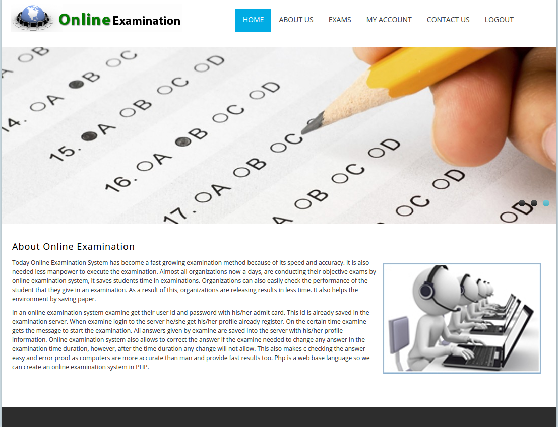 Online Examination System- Advanced PHP Web Development Project