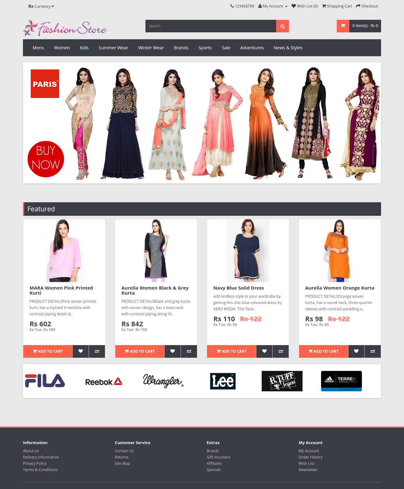 Online Fashion Store- PHP Web Development Project